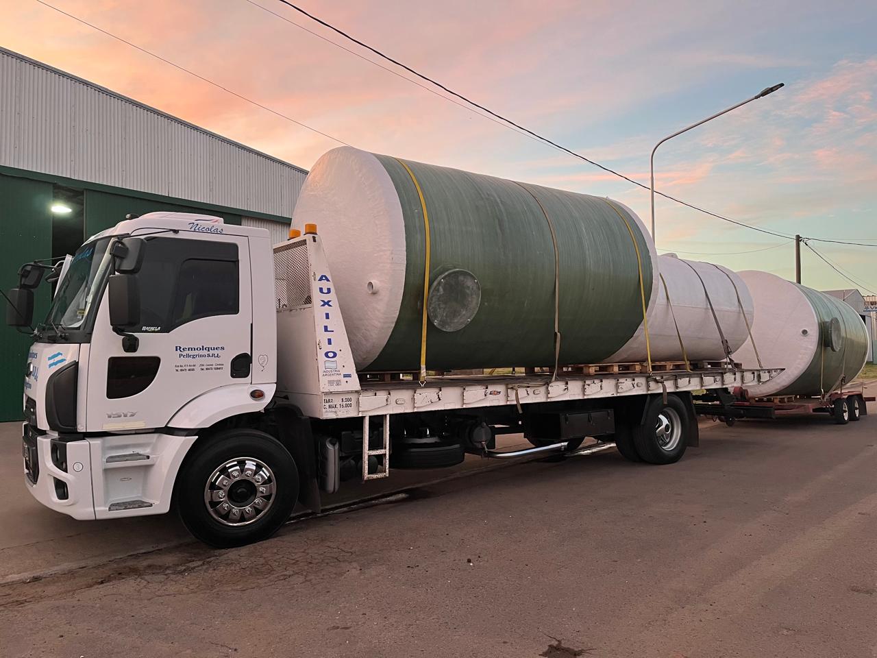 Transporte de plantas de tratamiento Ecotanq